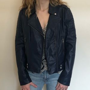 dope faux leather jacket